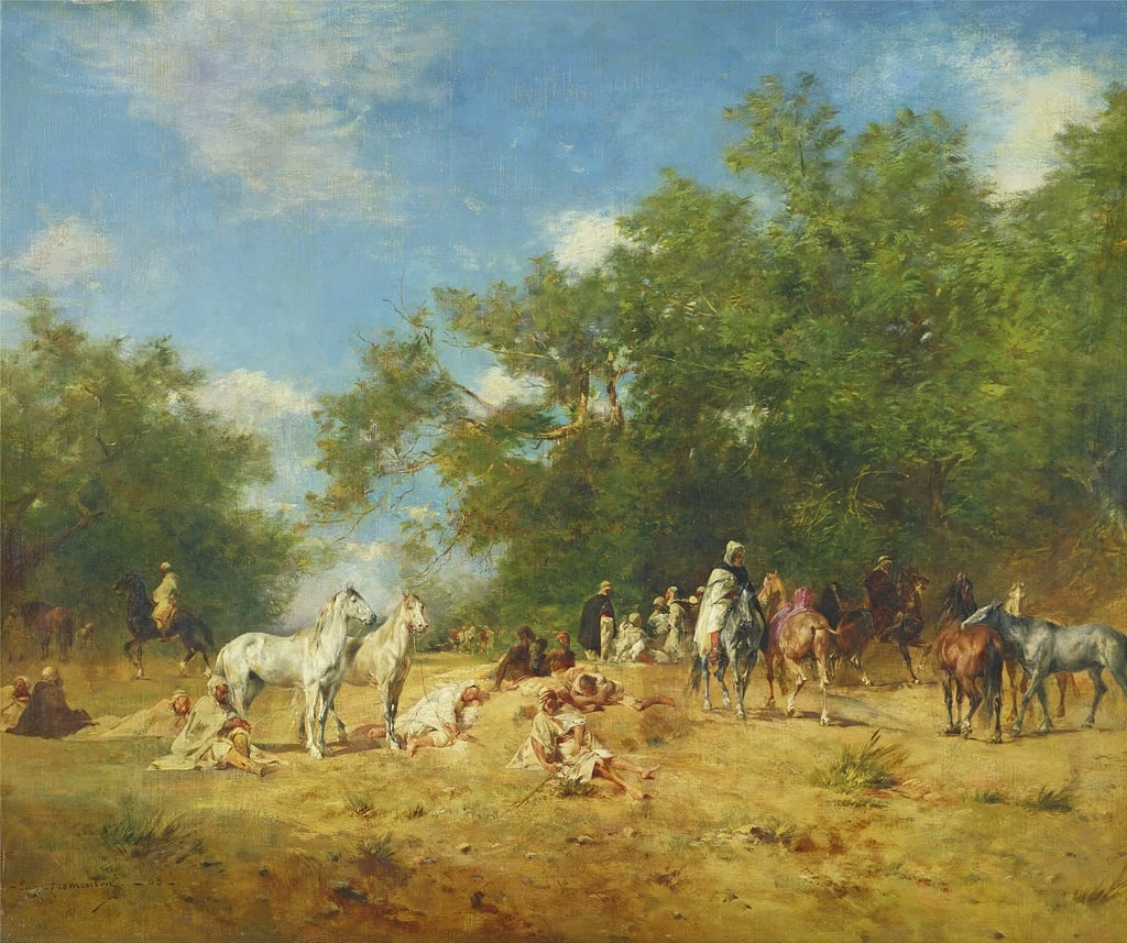 Cavalieri arabi che riposano nella foresta, 1868 - Louvre, Parigi
